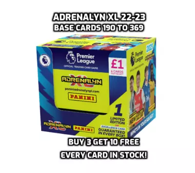 £0.99 • Buy Panini Adrenalyn Xl Premier League 22/23 2023 Base Cards #190 - #369