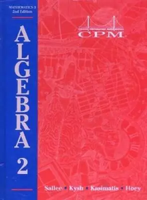 Math 3:  Algebra 2 - Hardcover By Salee Tom - GOOD • $5.52