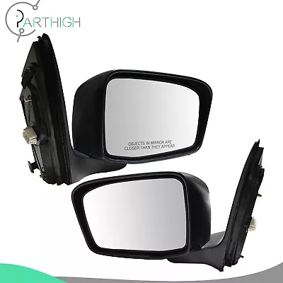 Door Mirror L + R Side Power Black For 05-10 Honda Odyssey 128-53182AR • $63.13