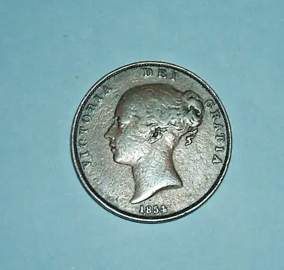 1854 Queen Victoria Penny. • £14