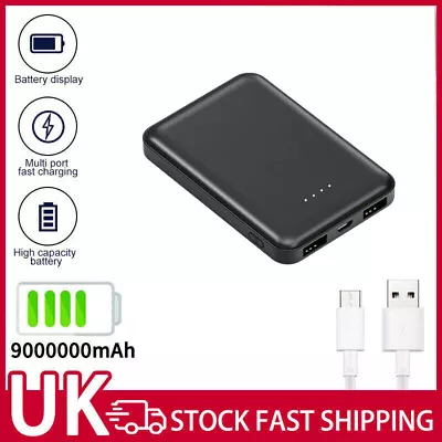 9000000mAh Power Bank Portable Fast Charger Battery Pack 2 USB For Mobile Phone • £9.59