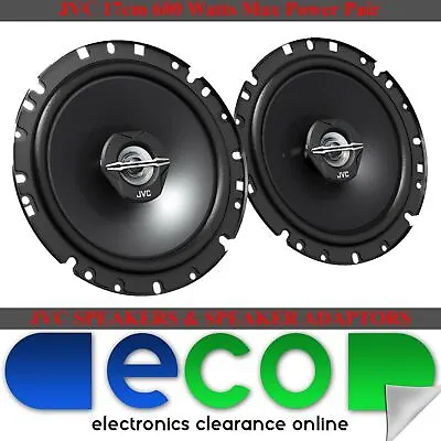 JVC 17cm 6.5 Inch 600 Watts 2 Way Front Door Speakers Fits VW Golf MK3 1991-1998 • £29.95