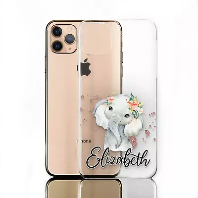 Personalised Phone Case For Xiaomi/oppo;initial Cow Print Clear Hard Cover • £6.49