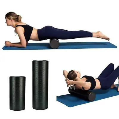 $15.08 • Buy Foam Roller High Density Yoga Muscle Back Pain Trigger Black Column Yoga W5M5