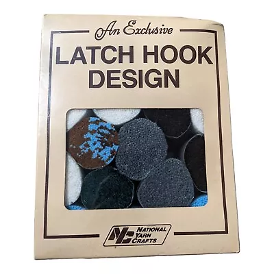 Latch Hook Kit Covered  27 X 20  Vintage New Sealed • $18.99