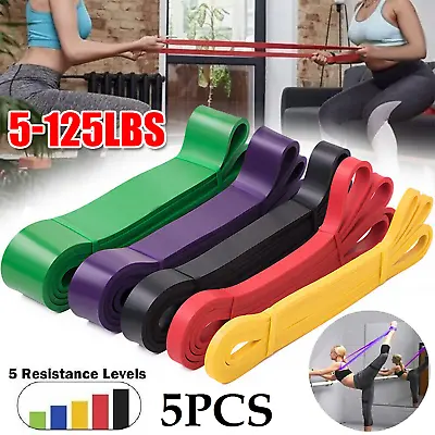 Heavy Duty Resistance Bands Set Power Exercise Yoga Gym Fitness Workout Loop • $39.99