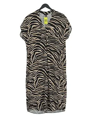 New Look Women's Midi Dress UK 12 Multi 100% Viscose T-Shirt Dress • £8