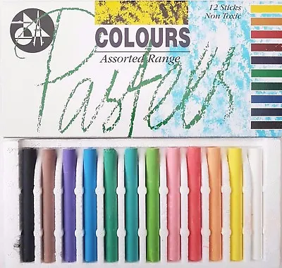Jakar Artists Compressed Charcoal Pastels Stick Sets Coloured White Black Chalk • £7.20