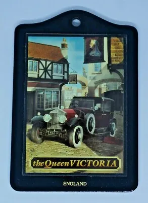 Vintage 1987 Pub World  The Queen Victoria  6  X 4-1/4  British Bar Sign • $15