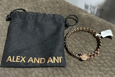 $48.03 • Buy Alex And Ani Gypsy 66 Wrap Rose Gold Tone Bracelet 