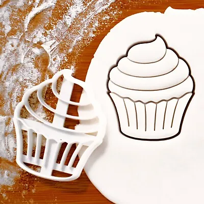 Cupcake Cookie Cutter | Cupcakes Princess Fairy Cake Patty Party Cute Biscuit • £8.66