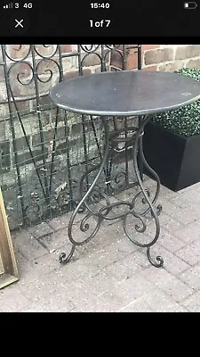 £75 • Buy Bespoke Cast Metal Scrolled Side Table Inside/outside.