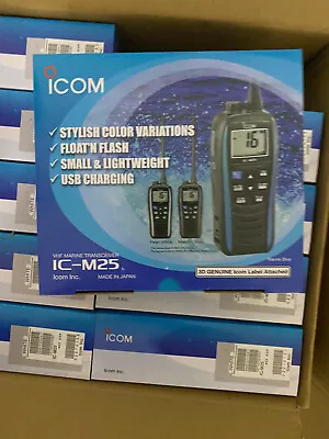 HOT Icom IC-M25 5W Portable Marine Radio VHF Handheld LCD Lightweight Waterproof • $62.99