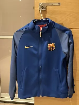 £30 • Buy FC Barcelona Nike Kids Training Zip Jacket  Age 10-12 Yrs - Past Season/Years