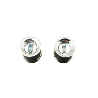 Pair Owl Plugs Surgical Steel Internally Threaded Tunnels Ear Gauges Earrings • $12.99