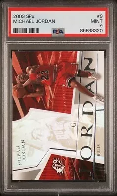 2003-04 SPx Michael Jordan #9 PSA 9 MINT HOF Chicago Bulls Card Just Graded • $49.95