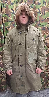 Rare Vintage RAF Military Ventile 1950's Green Parka Coat Jacket British Army  • £679.96