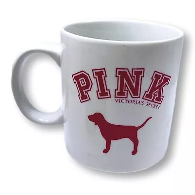 Victorias Secret Mug Dog Pink White Big Jumbo 4.5 X 3.5 Inch • $26.95