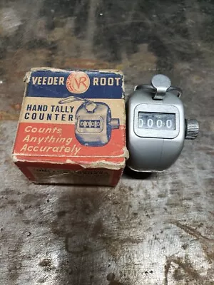 Veeder Root Aug. 10 1915 Handheld Counter Hand Tool USA Vintage Original Box • $10.99