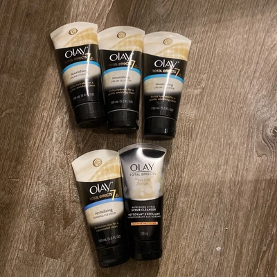 $29.95 • Buy 5 OLAY TOTAL EFFECTS 7 IN ONE NOURISHING CREAM CLEANSER,revitalizing,scrub