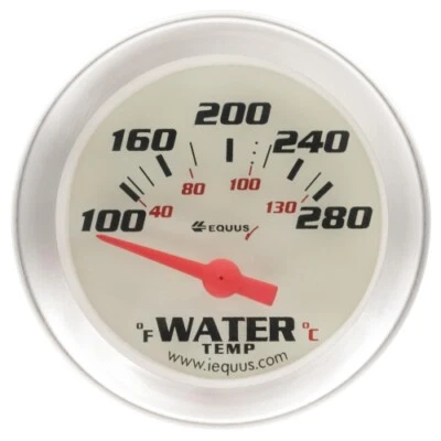 $48.84 • Buy Equus 8262 Gauge Water Temperature 100-280 Degrees 2  Diameter Analog Electrical