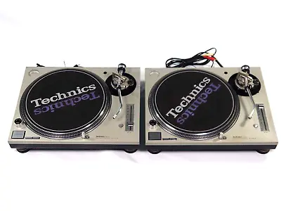 Technics SL-1200 MK3D Silver Set Direct Drive DJ Turntables Maintained Excellent • $1050