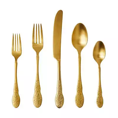 Gold 20-Piece Flatware Set Service For 4 • $15.76