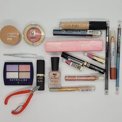 Mixed Beauty Lot 17 Items L'Oreal Collab Maybelline Sally Hansen NYC Revlon NEW • $19.98