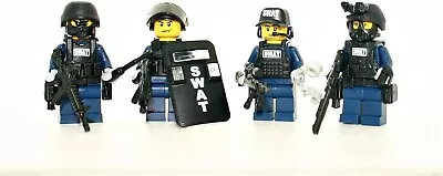 Swat Team Police Squad V2 Made With Real LEGO® Minifigure • $67.43