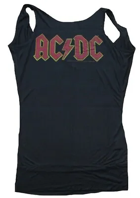 Amplified Official AC/Dc Acdc Logo Rock Star Designer Dress Long Shirt M • £36.06