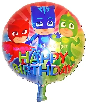PJ Masks Catboy Owlette Gekko Helium Quality Foil Balloon 44cm Party Decoration • $2.95