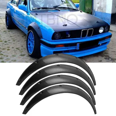 For 3 Series E30 E46 325i 328i Fender Flares Wide Body Kit Wheel Arches Carbon • $99.69