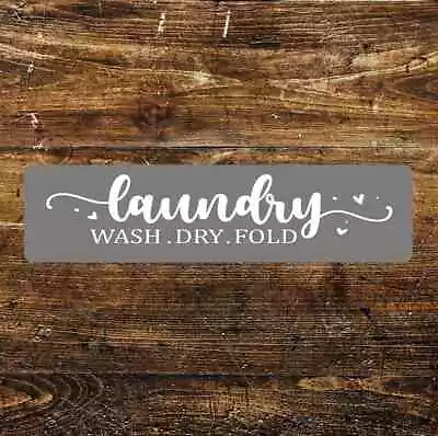 £3.99 • Buy Laundry, Wash, Dry, Fold Quote  Metal Sign Plaque