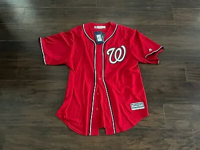 RARE! Authentic Washington Nationals SCHERZER MLB Majestic Cool Base Jersey XL • $99.99