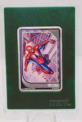 2023 MARVEL NZ Mint Trading Coins  -  SPIDER-MAN #195/250 1oz Silver Limited 💥 • $425