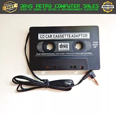 CAR AUDIO CASSTTE TAPE 3.5mm AUX ADAPTER TRANSMITTER FOR  MP3 IPOD CD COMPUTER • £2.99