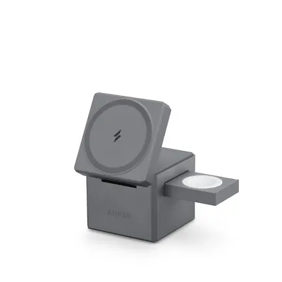 Anker 3-in-1 Cube Charger Stand With MagSafe - Gray • $89.98