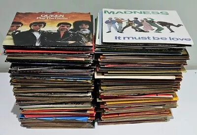 Vinyl 7” Inch Singles 192 Records JOB LOT 70s 80s QUEEN MADNESS SHEENA ROD TOYAH • £49.99