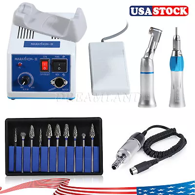 Dental Lab Marathon 35k Rpm Electric Micro Motor Polishing Handpiece Burs Drill • $217.98