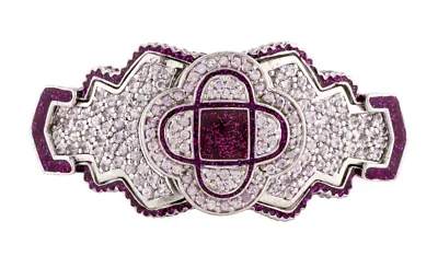 Ip Matthew Campbell Laurenza MCL CUFF Sapphire Enamel Bracelet 925 Sterling Gyuh • $1499.88