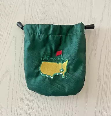 Masters Golf Canvas Valuables Pouch Bag Green  Embroidered • $36.95