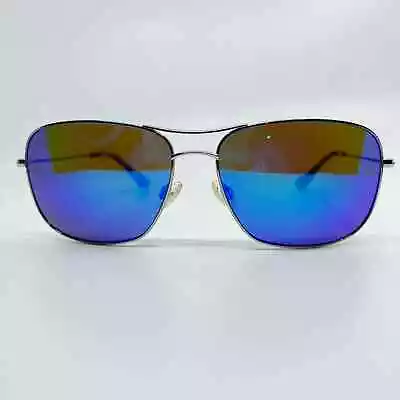 Maui Jim Sunglasses Frame BREEZEWAY MJ773-17 Silver Blue Lens 63-16-143 H8395 • $52.48