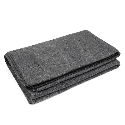 $32.50 • Buy Grey 60x80 Military Wool UTILITY Blanket For Emergency ,Camping & Car, Beds NEW