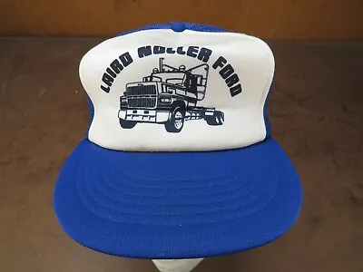 Vintage Laird Noller Ford Semi Truck Kap II Logo Mesh Back Trucker Hat Cap • $30.93