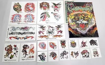 Vintage Ed Hardy Temporary Tattoo’s 30 Pack Set Lot Skulls Snakes Tigers Koi New • $24.99