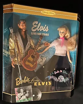 Barbie Loves Elvis Collector Ed. Gift Set Mattel #17450 NRFB 1996 Doll • $68.39