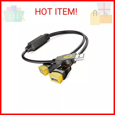 USB Splitter 2.0 USB Y Cable One Male To Female Dual Hub Power Cord Extension A • $10.22