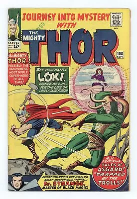 Thor Journey Into Mystery #108 VG/FN 5.0 1964 • $74