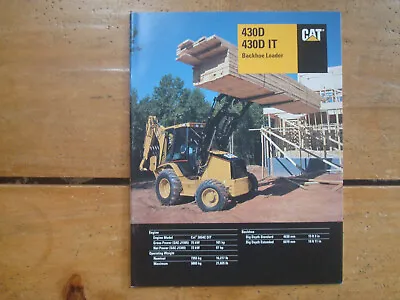 2004 Caterpillar 430D 430D IT Backhoe Loader Brochure • $12.12