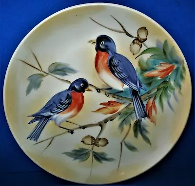 Vintage Hand Painted China Bluebird Decorative Plate SL5882 By Lefton • $11.95